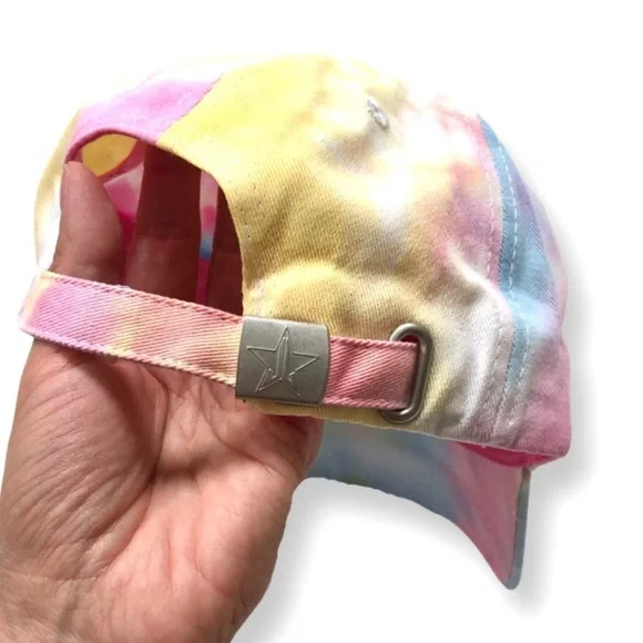 🔴 5 for $10 Jeffree Star Multicolor Tie Dye Adjustable Hat - Picture 4 of 6